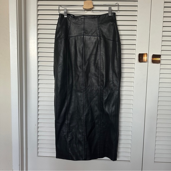 Michael Hoban North Beach Leather Skirt - Picture 5 of 12